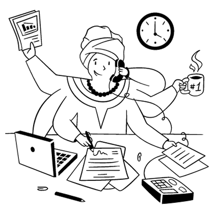 Illustration for quantifying work accomplishments showing how to turn vague wins into measurable impact statements
